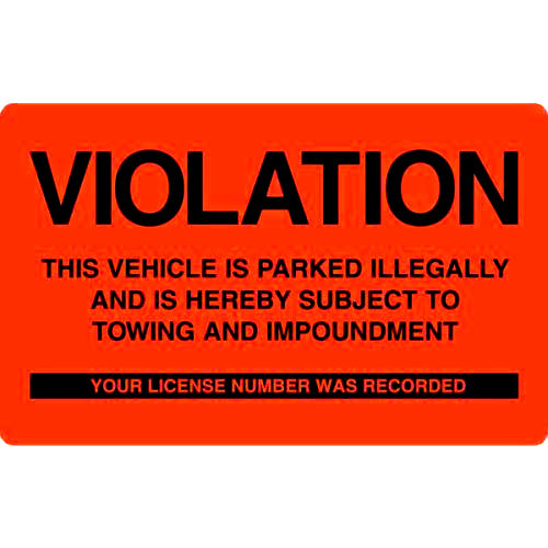 PACK OF 10 ((REAL)) ⭐QUICK STICKS⭐ NEW SIZE WINDOW STICKERS NO PARKING VIOLATION