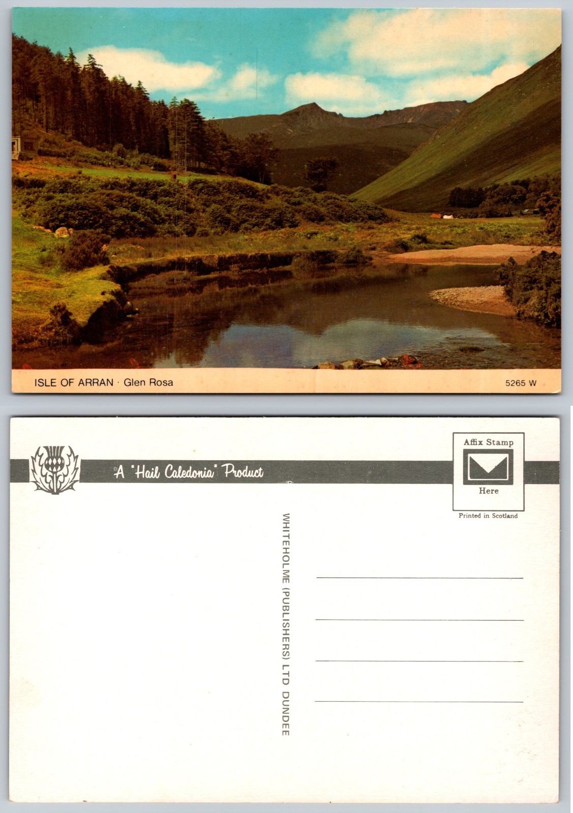 Continental Isle Of Arran Glen Rosa Postcard