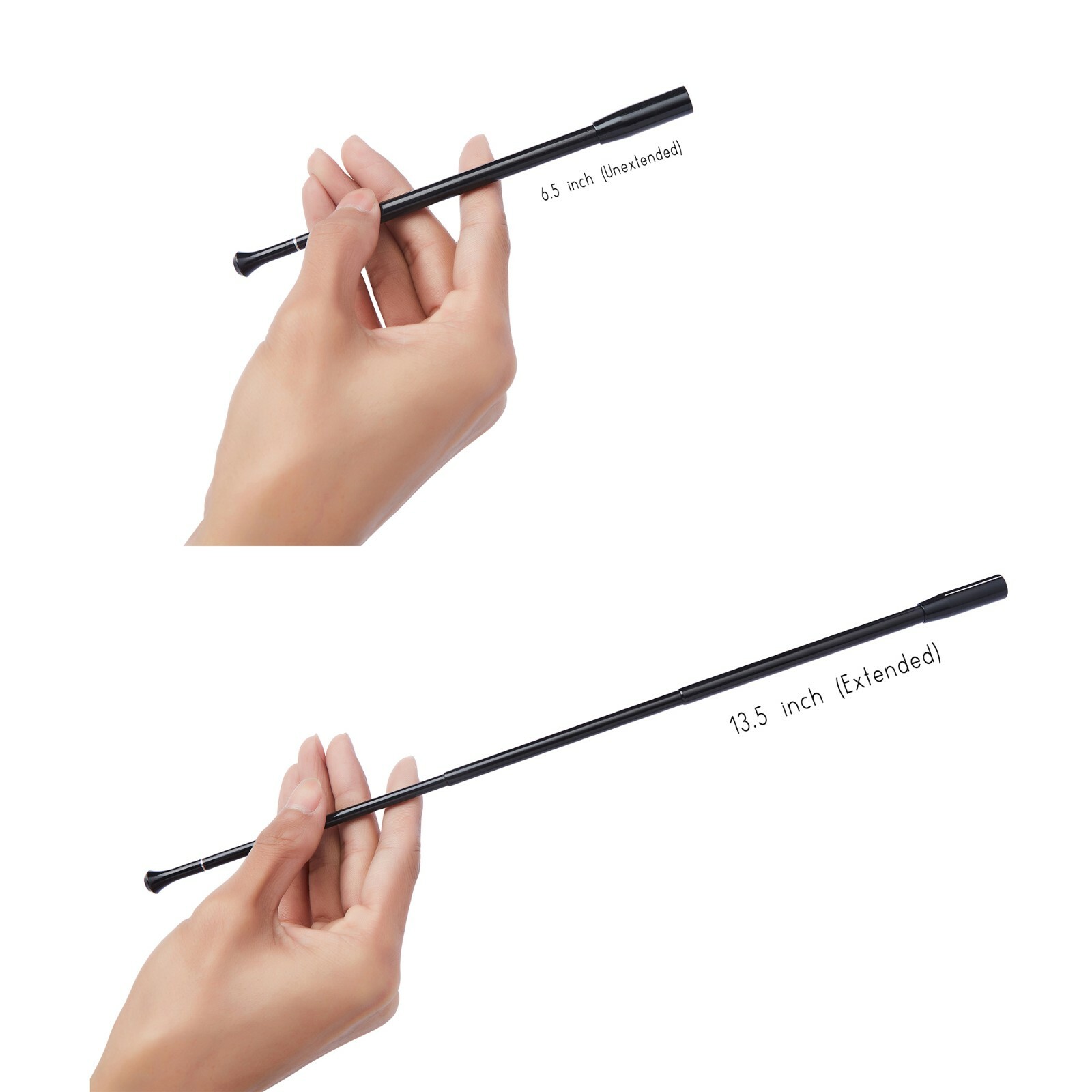 Long Extendable Black Functional Slim Cigarette Holder | Natural Filter Stone
