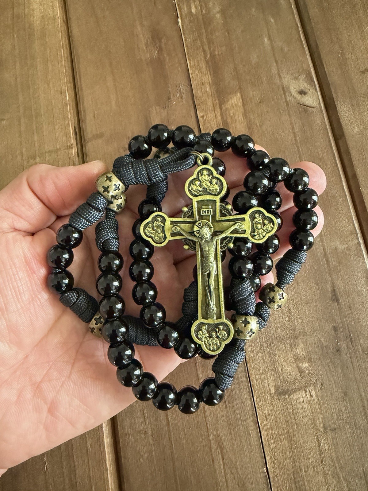 The 12 Apostles Catholic Rosary, Durable Paracord Rosary, Large Handmade Rosary