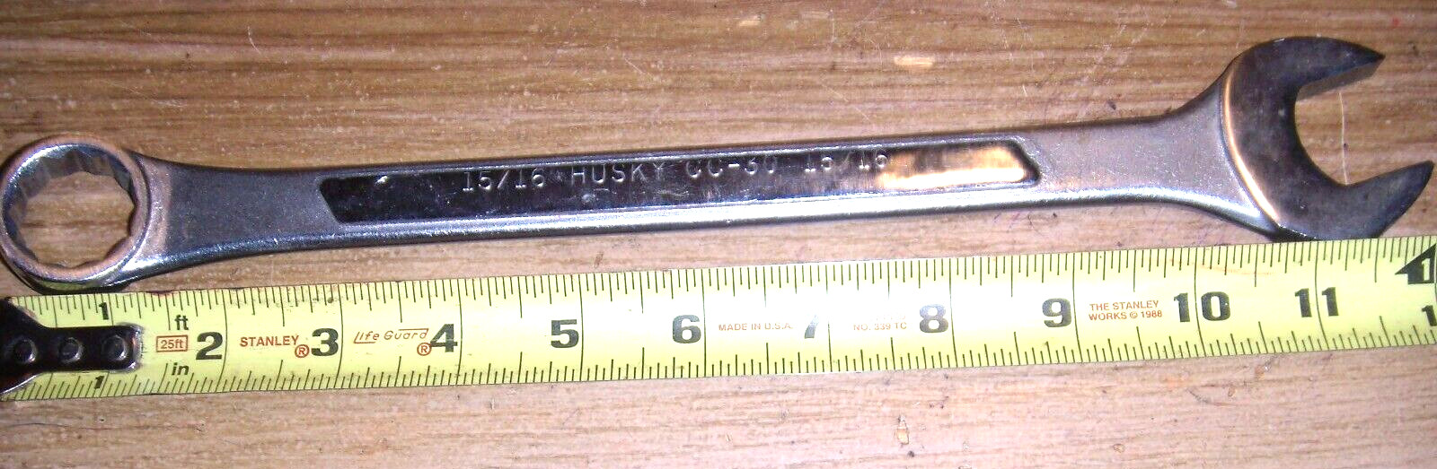 HUSKY15/16 COMBO 12 PT WRENCH # CC-30 USED 1 TIME EX. COND