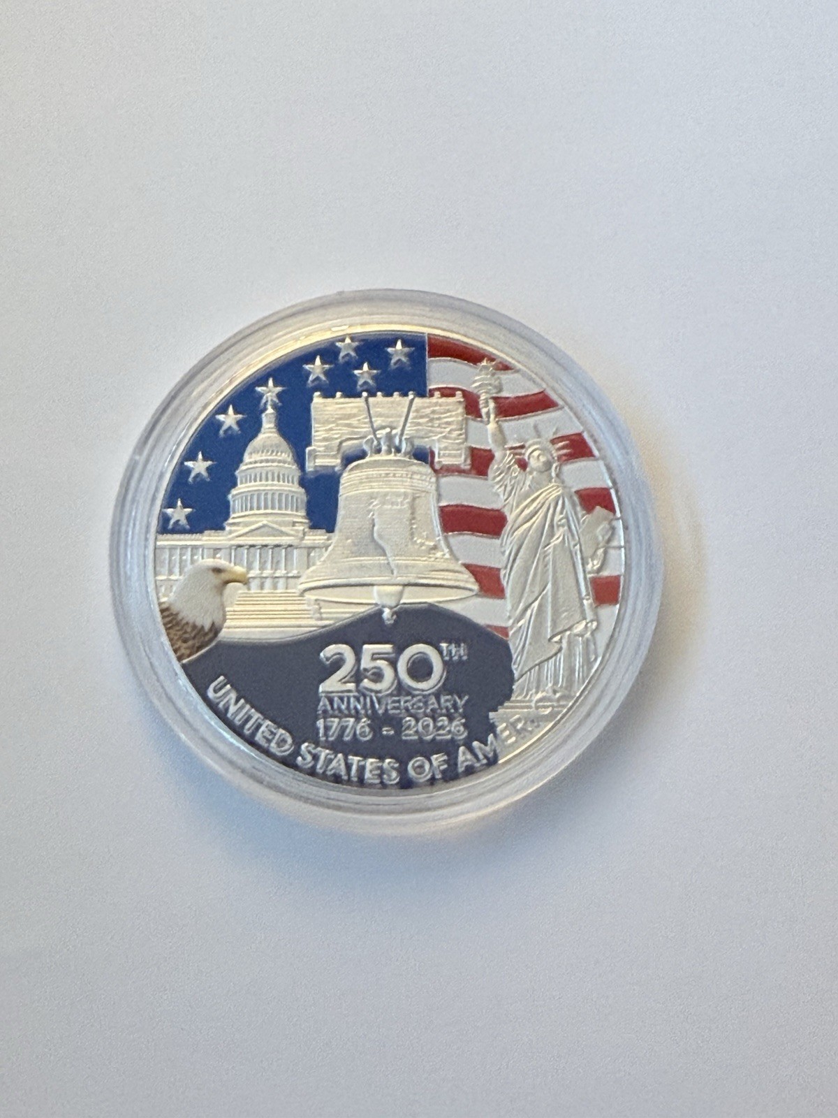 United States 250th Anniversary Collectable Coin Silver Color Challenge