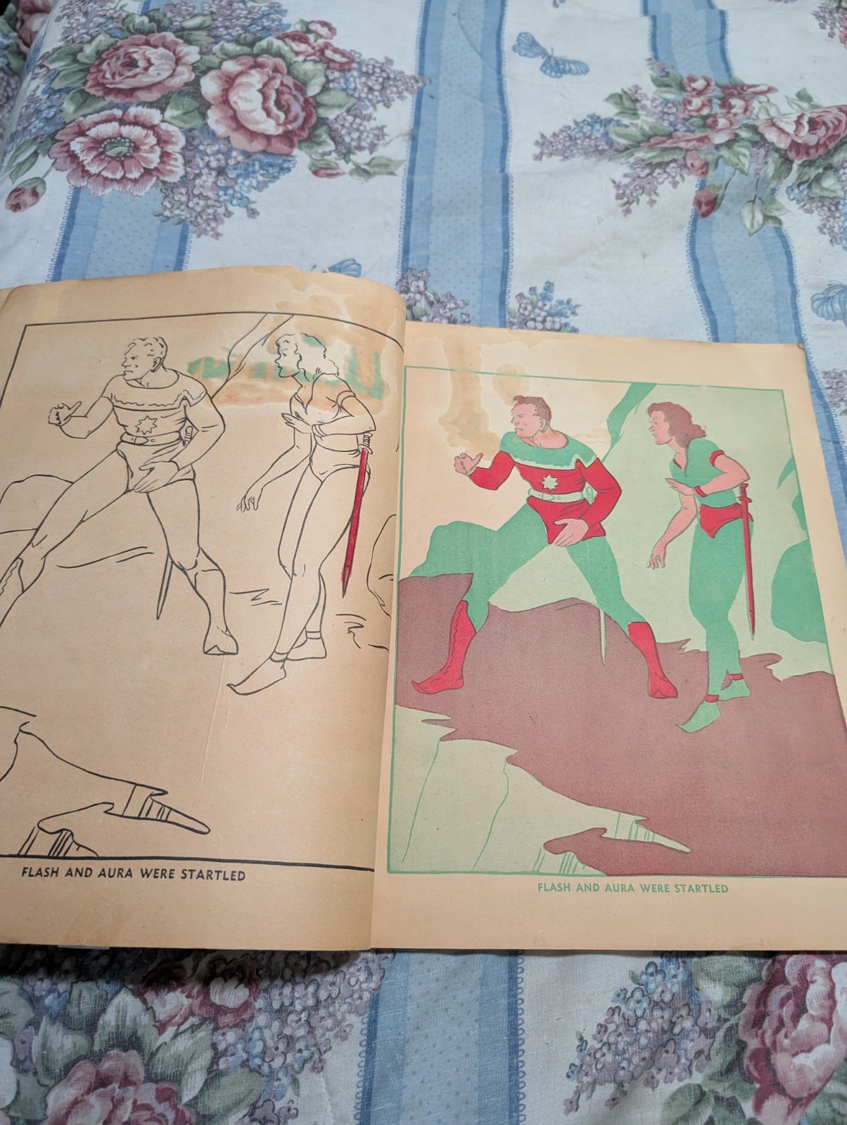 FLASH GORDON PAINT BOOK 1936 WHITMAN MING THE MERCILESS G