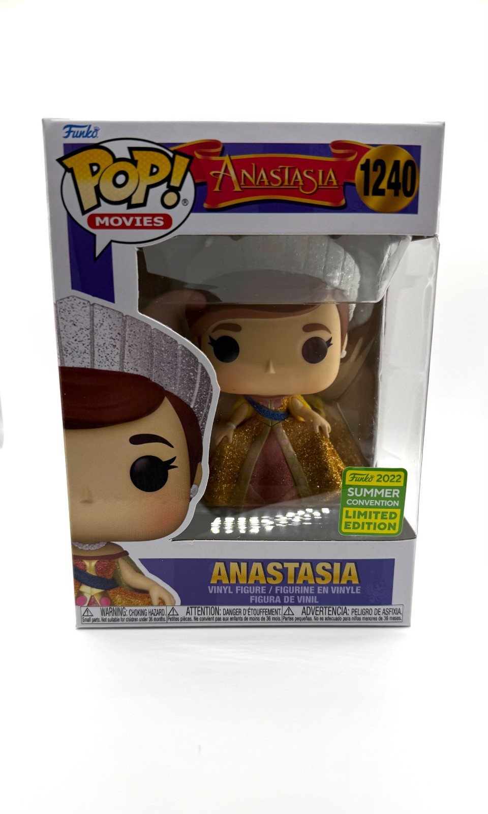 Funko Pop #1240 Anastasia 2022 Summer Convention SDCC Glitter w/ Protector!