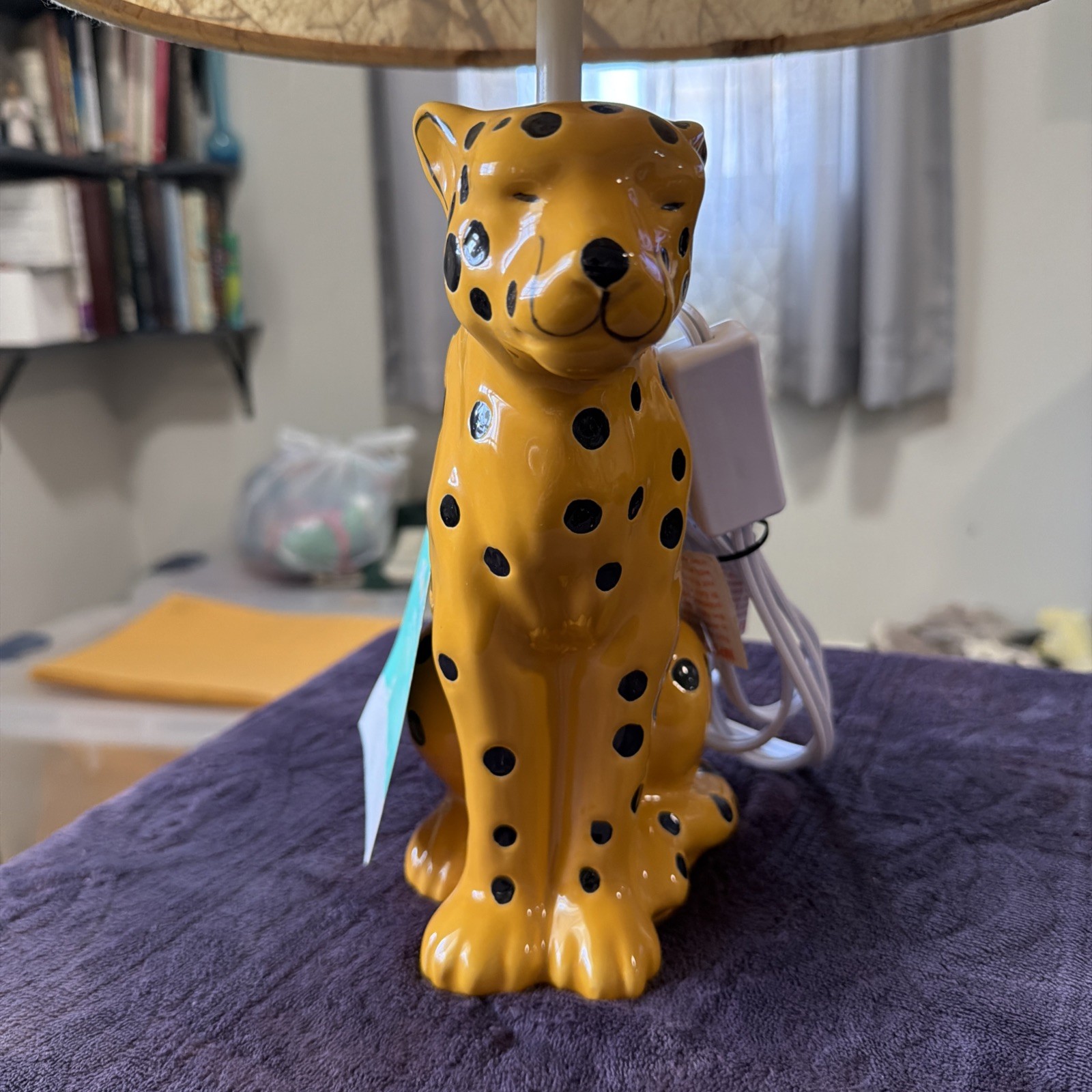 Cheetah Table Lamp Target Figural With Shade Works