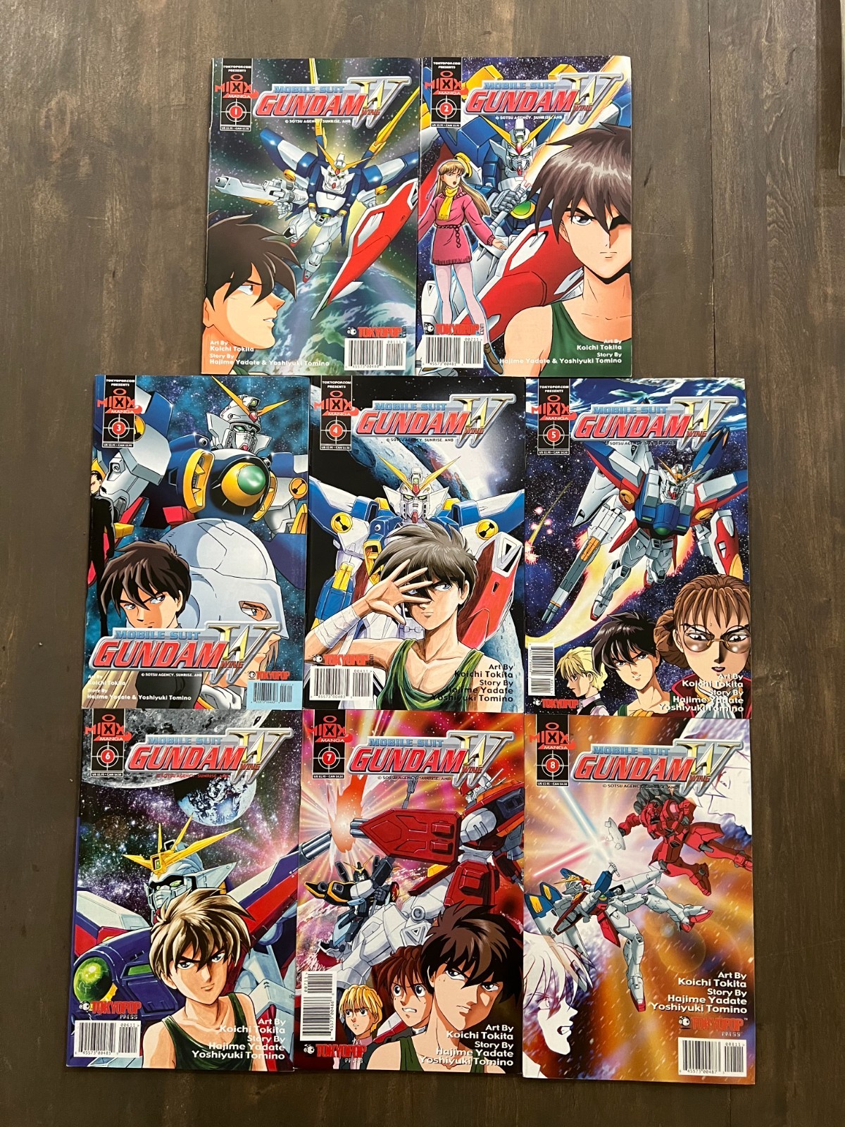 💥 Mobile Suit Gundam Wing Vol 1 # 1 2 3 4 5 6 7 8 2000 Full Run 1-8 Manga 💥
