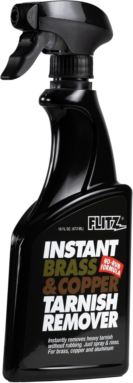 16oz Instant Tarnish Remover Spray for Brass & Copper – Safe & Effective