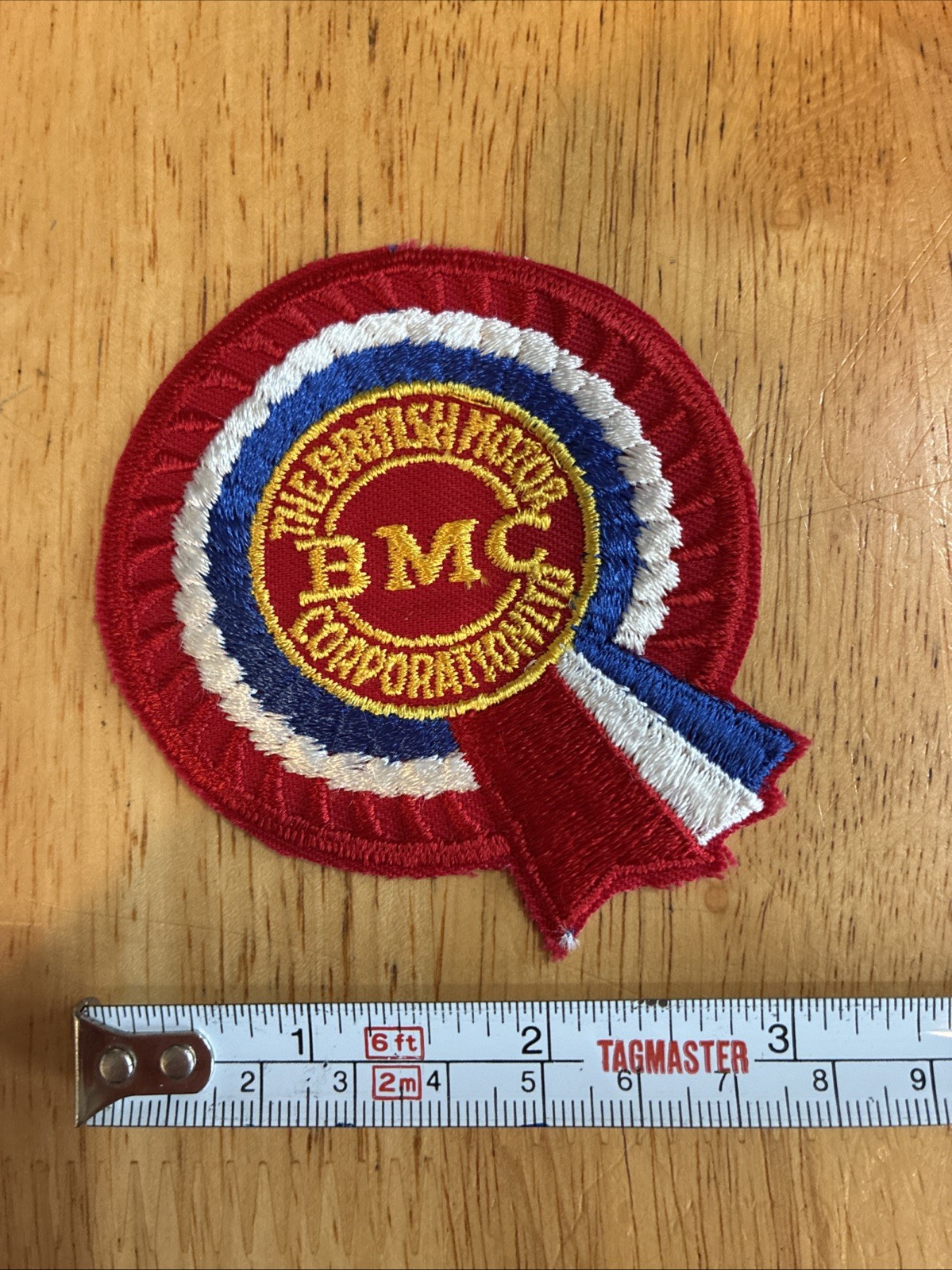 Vintage BMC The British Motor Company Patch Car Auto 70s 80s NOS