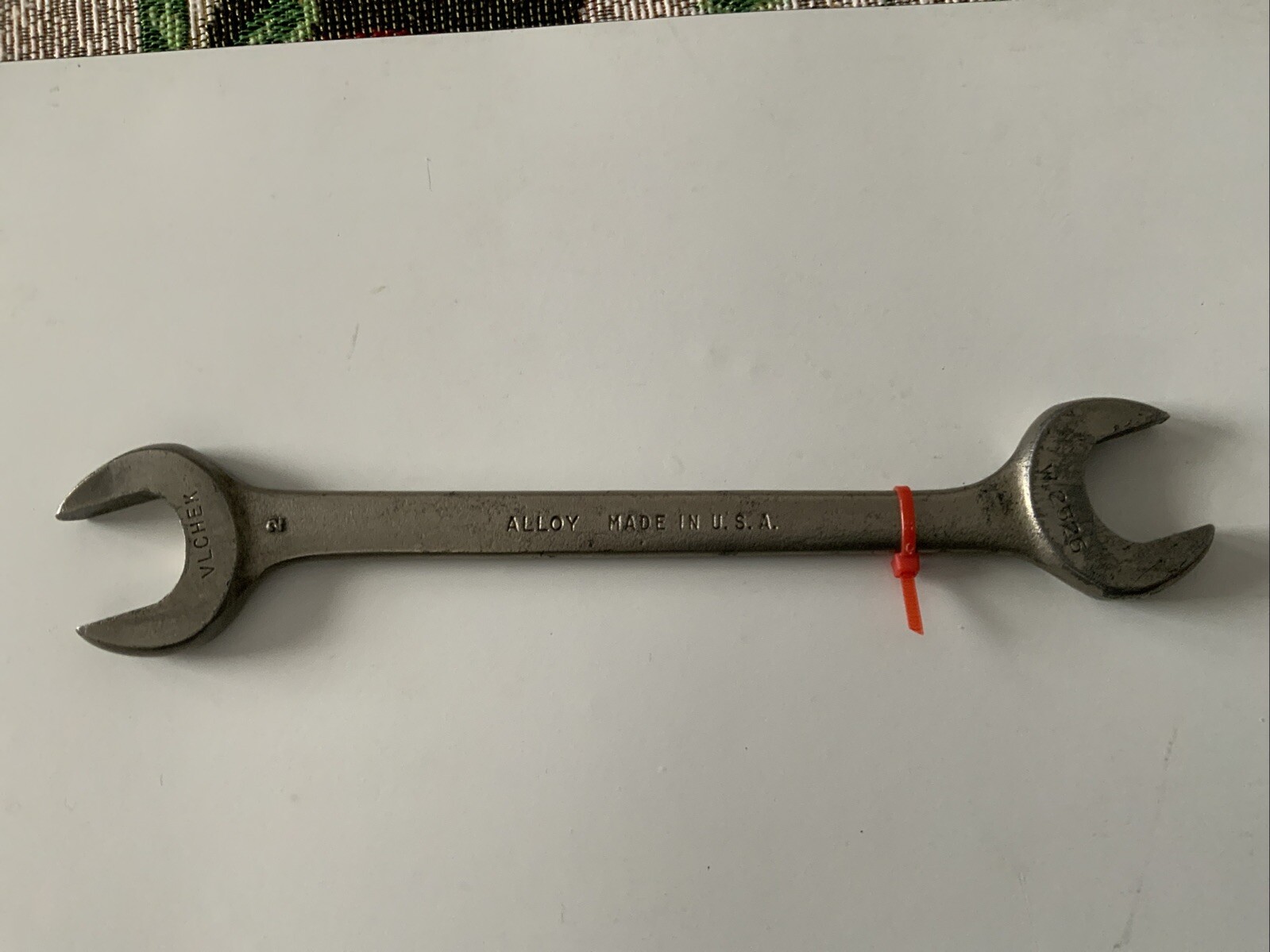 VLCHEK W2526, 25/32in. X 13/16in. Open End Wrench, made in USA RED Tag