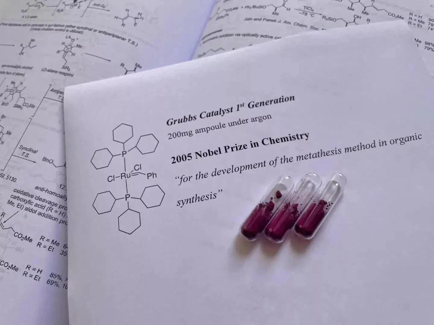 Grubbs I catalyst organic compound CAS 172222-30-9 Ampoule element collection