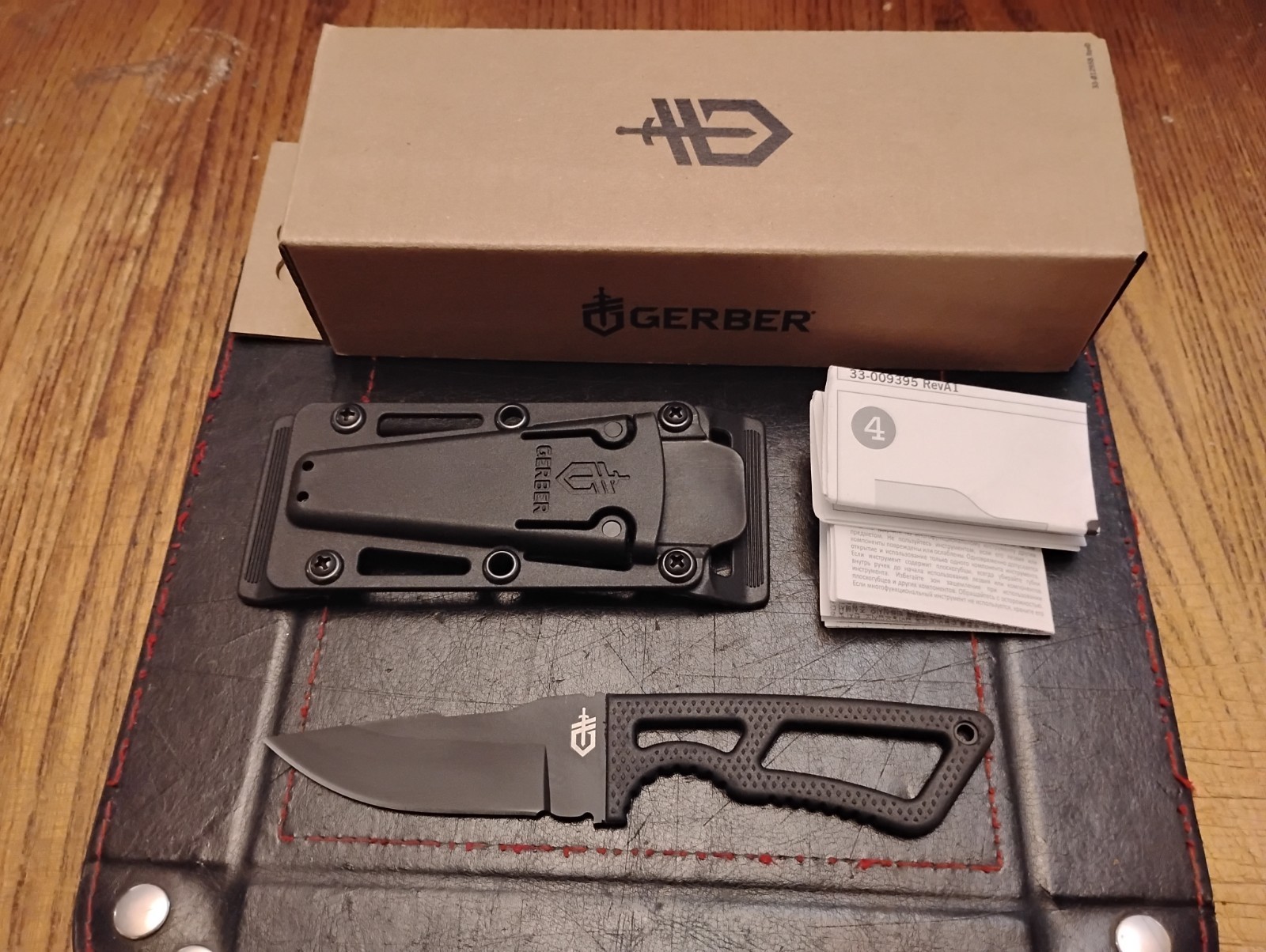 GERBER Ghostrike Knife 3.1″ 420 H.C. Stainless Blade GFN Sheath 3.6 OZ USA