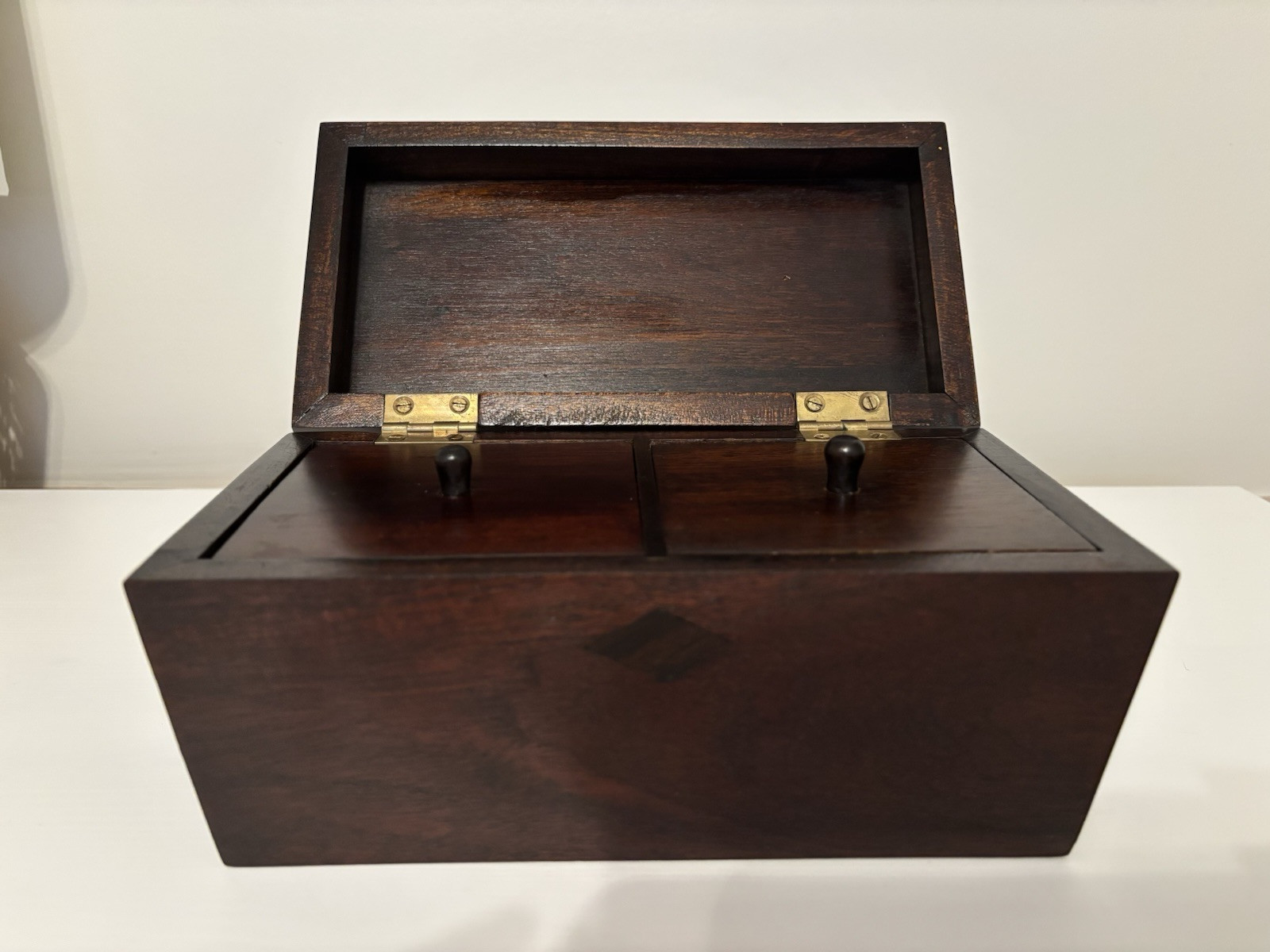 Vintage Froelich Furniture Collection Sarcophagus Regency English Tea Box Caddy