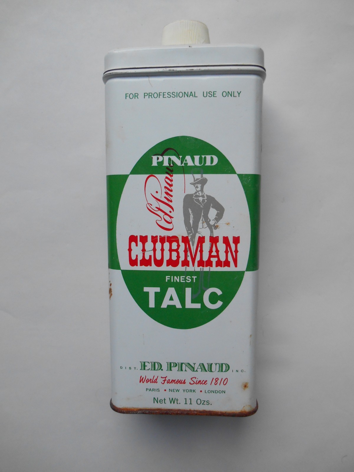 Vintage Pinaud Clubman Talc for Men Tin