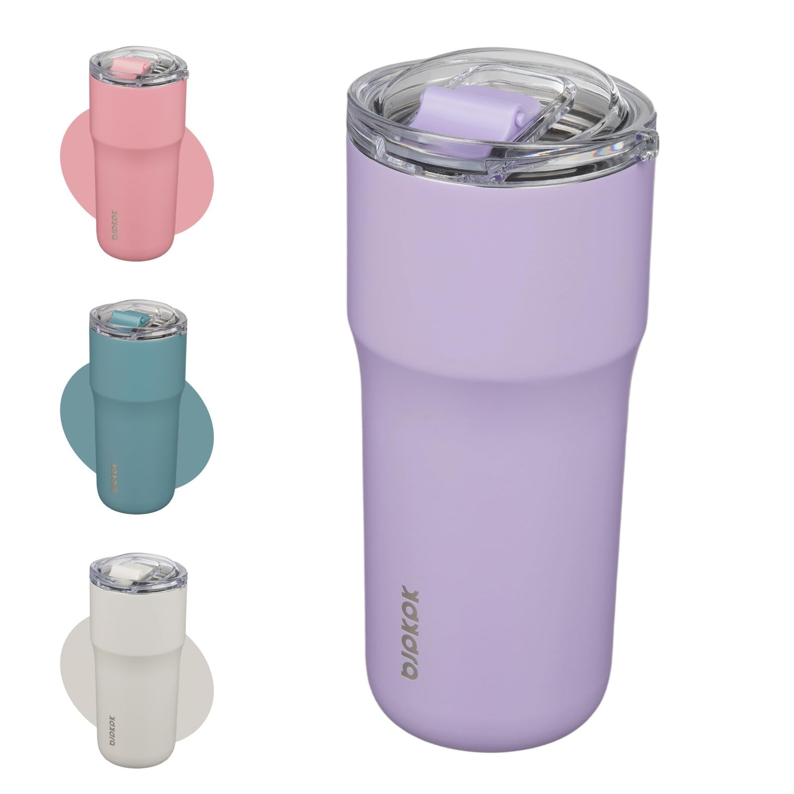 BJPKPK Insulated Tumbler with Lid,24oz Stainless Steel Tumbler,Double Wall Tr…