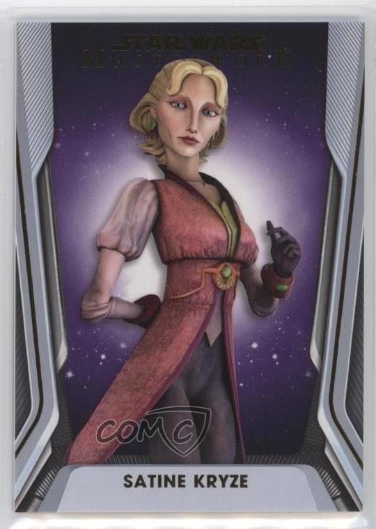 2021 Topps Star Wars Masterwork Purple 46/50 Satine Kryze #88 u6i