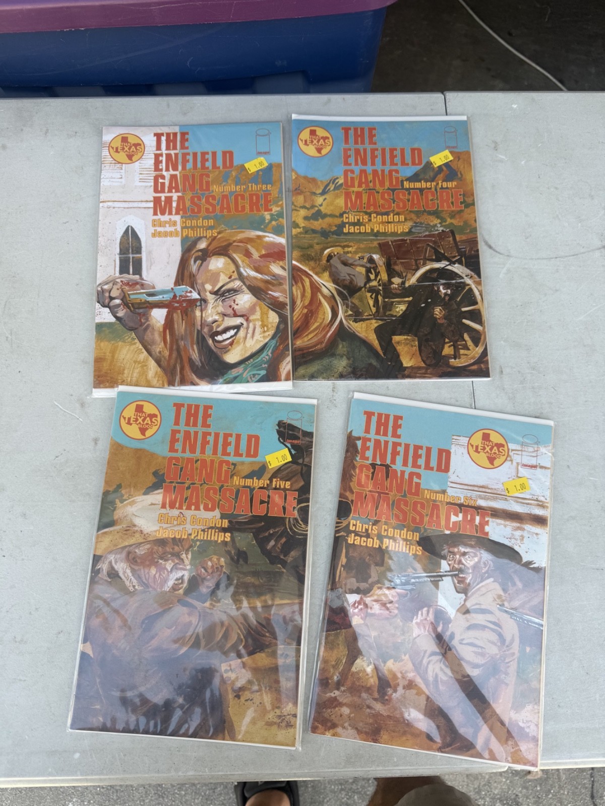 The Enfield Gang Massacre (Image Comics Malibu Comics 2024) 3,4,5,6 YT17