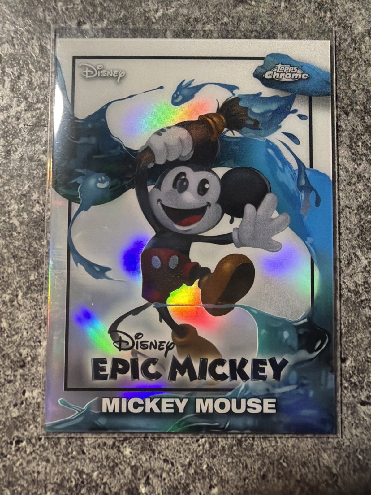 2026 Topps Disney Neon Chrome Mickey Mouse Epic Mickey #EM-1
