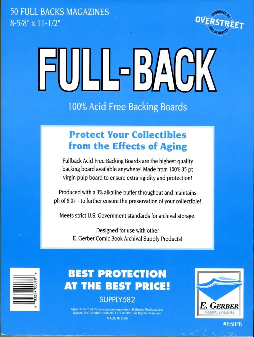 50 E. Gerber Magazine Mylites 2 900M2 & 35 PT Full-Backs 858FB Set of 50