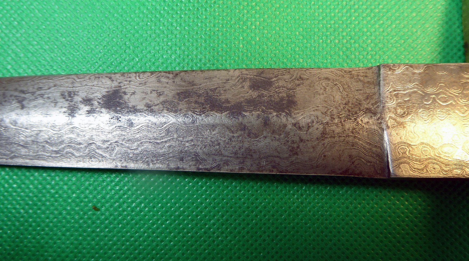 Custom Made Dagger Fighting Knife With Stag Handle 8 1/4 Inch Blade and Scabbard