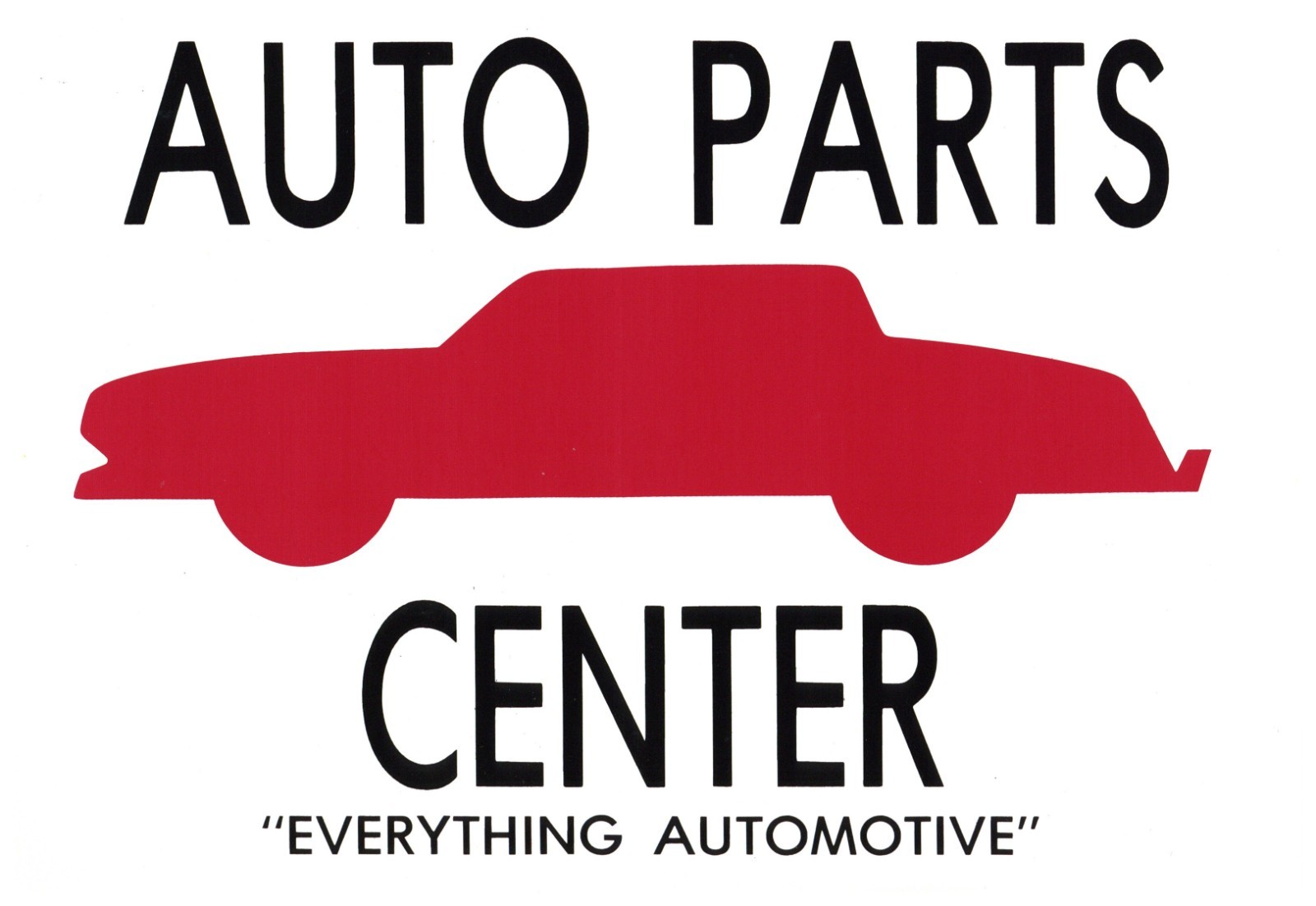 Northern Auto Red Car Auto Parts Center 10.75 X 7.375 – 2 pealable stickers