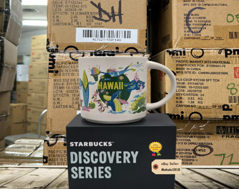 STARBUCKS HAWAII EXCLUSIVE – HAWAII DISCOVERY MUGS “NEW IN BOX”