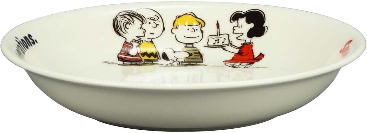 “PEANUTS” Pasta Plate, Curry Plate, Approx. 22cm, Made in Japan, SN853-355