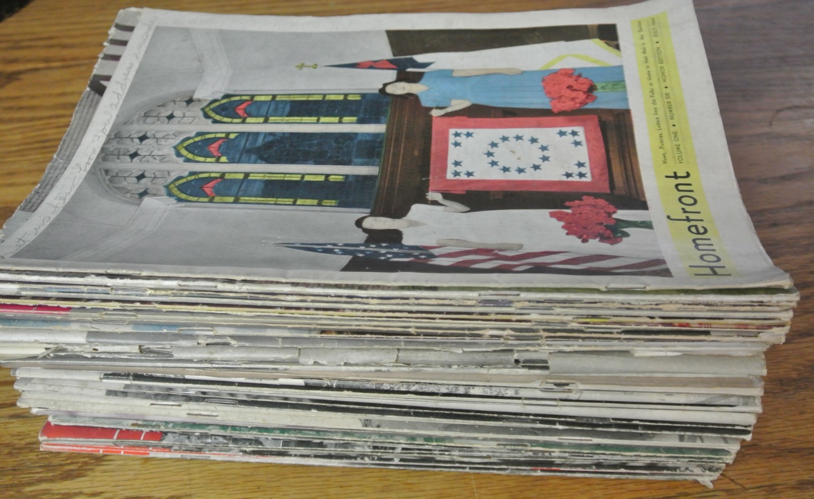Homefront Magazine Lot of 36 1942-1946 WWII Slate Belt Bangor Pen Argyl PA