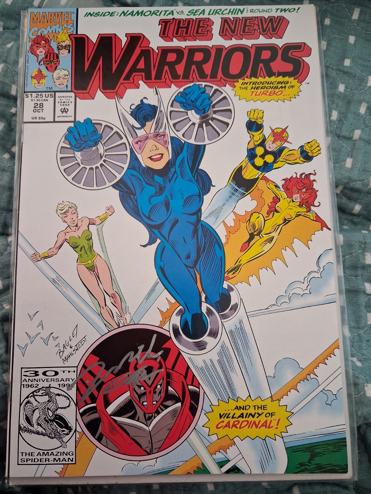 The NEW Warriors #28 Signed Darick Robertson
