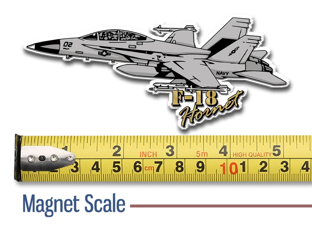 U.S. Miltary Plane Magnet Set by Classic Magnets, 5-Piece Set