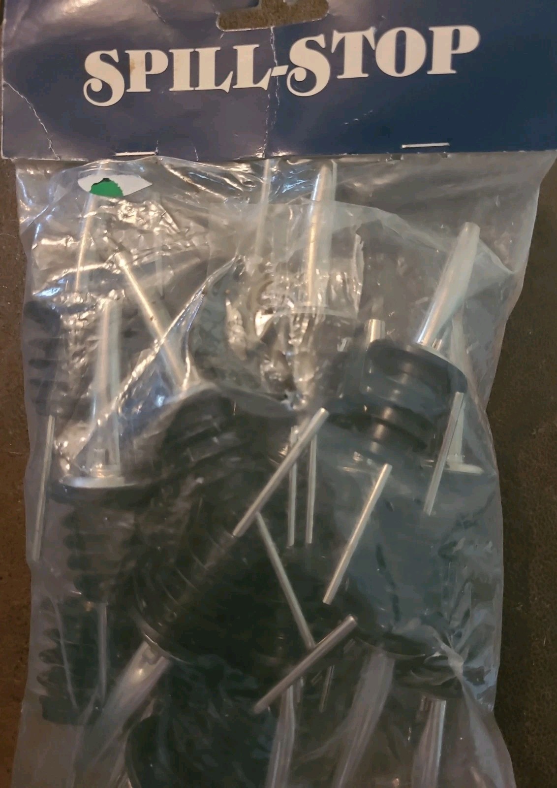 Spill Stop 485-50 Med Fast Speed Tapered Liquor Stainless Pourer Poly-Kork 12 Pk