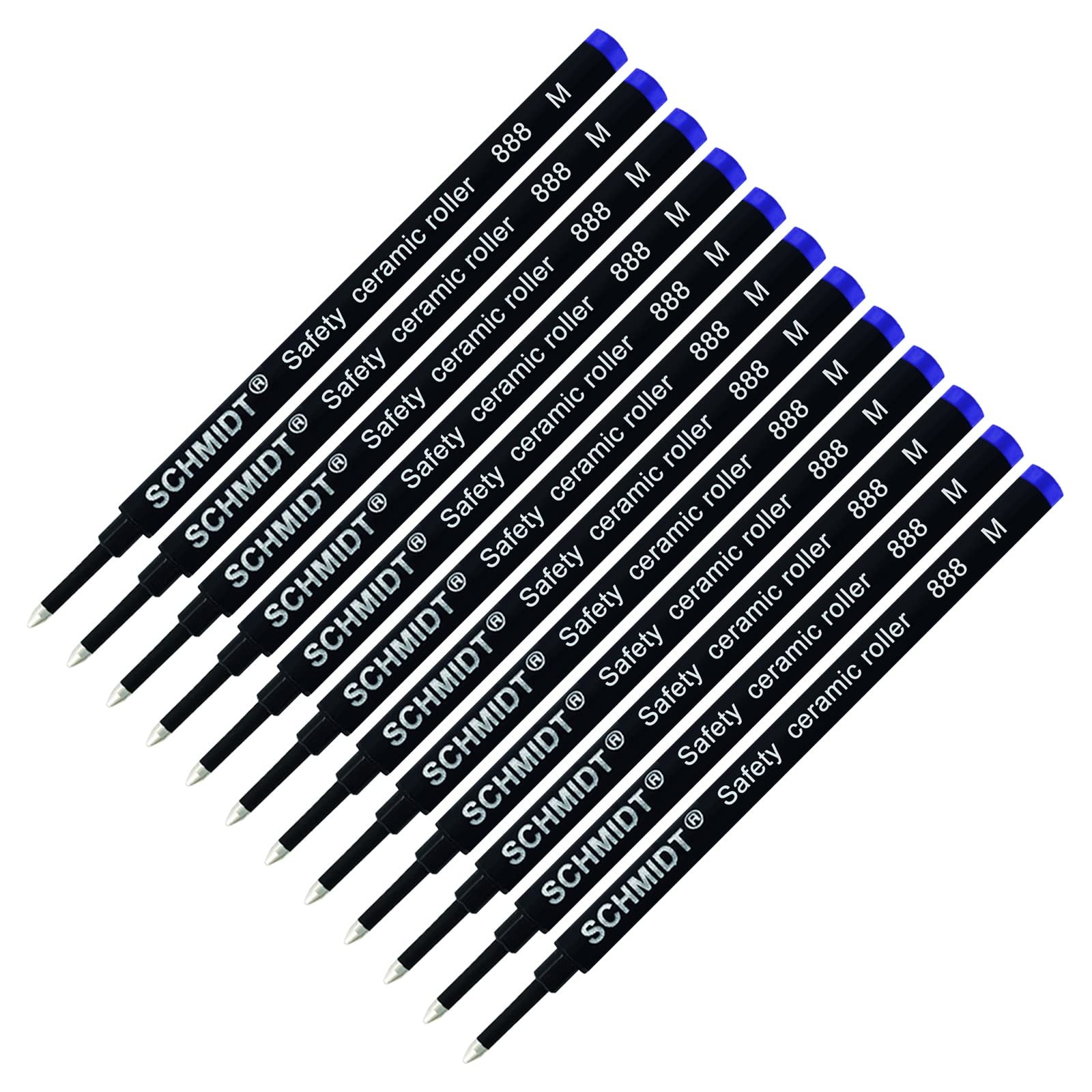 12 Pack-Schmidt 888 Blue Medium Rollerball Refill