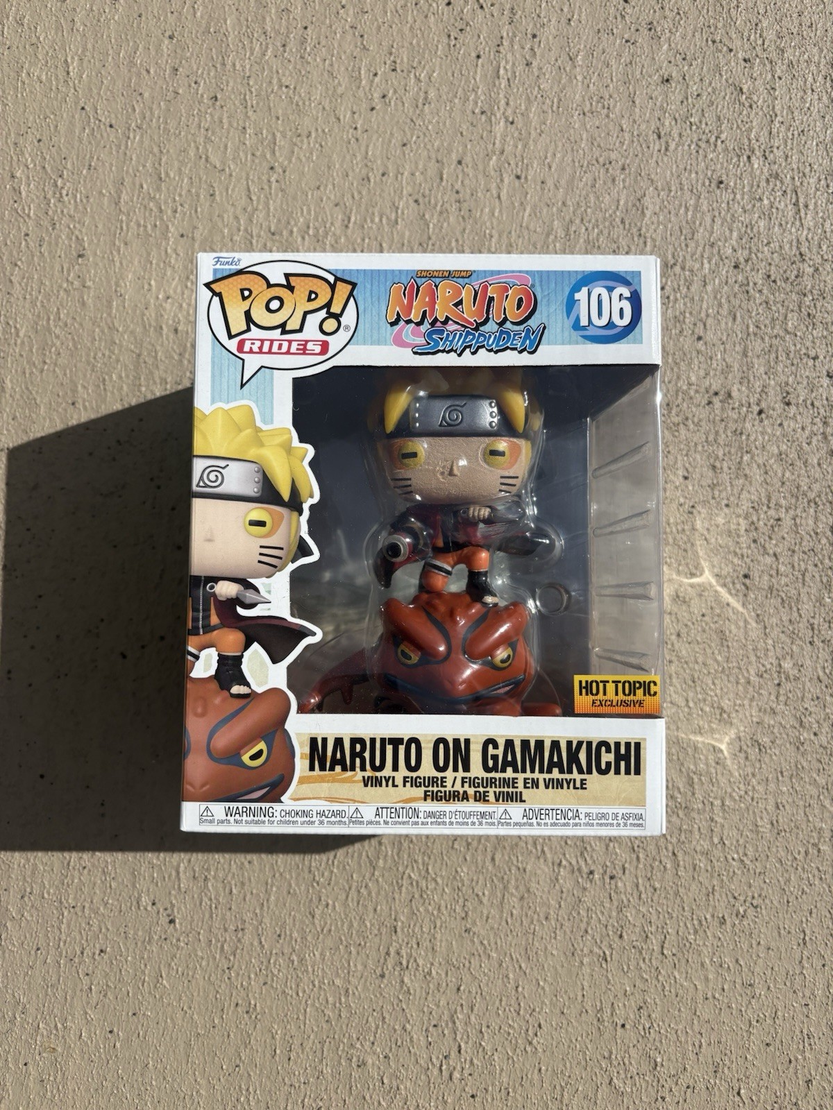 Funko Pop! Vinyl: Naruto On Gamakichi #106 Exclusive Hot Topic Edition