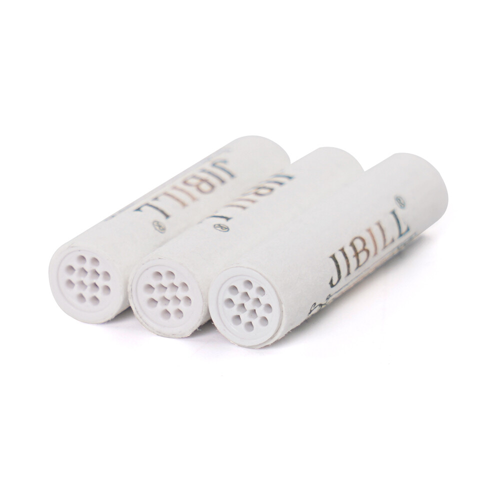 JIBILL 8mm Pipe Filters Total 100 Pcs Activated Carbon Filters For Tobacco Pipe