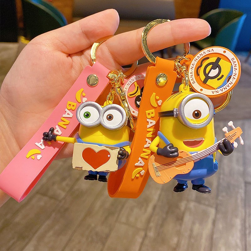 Genuine Minions Keychain – Official Licensed Bob Kevin Stuart Character Charm