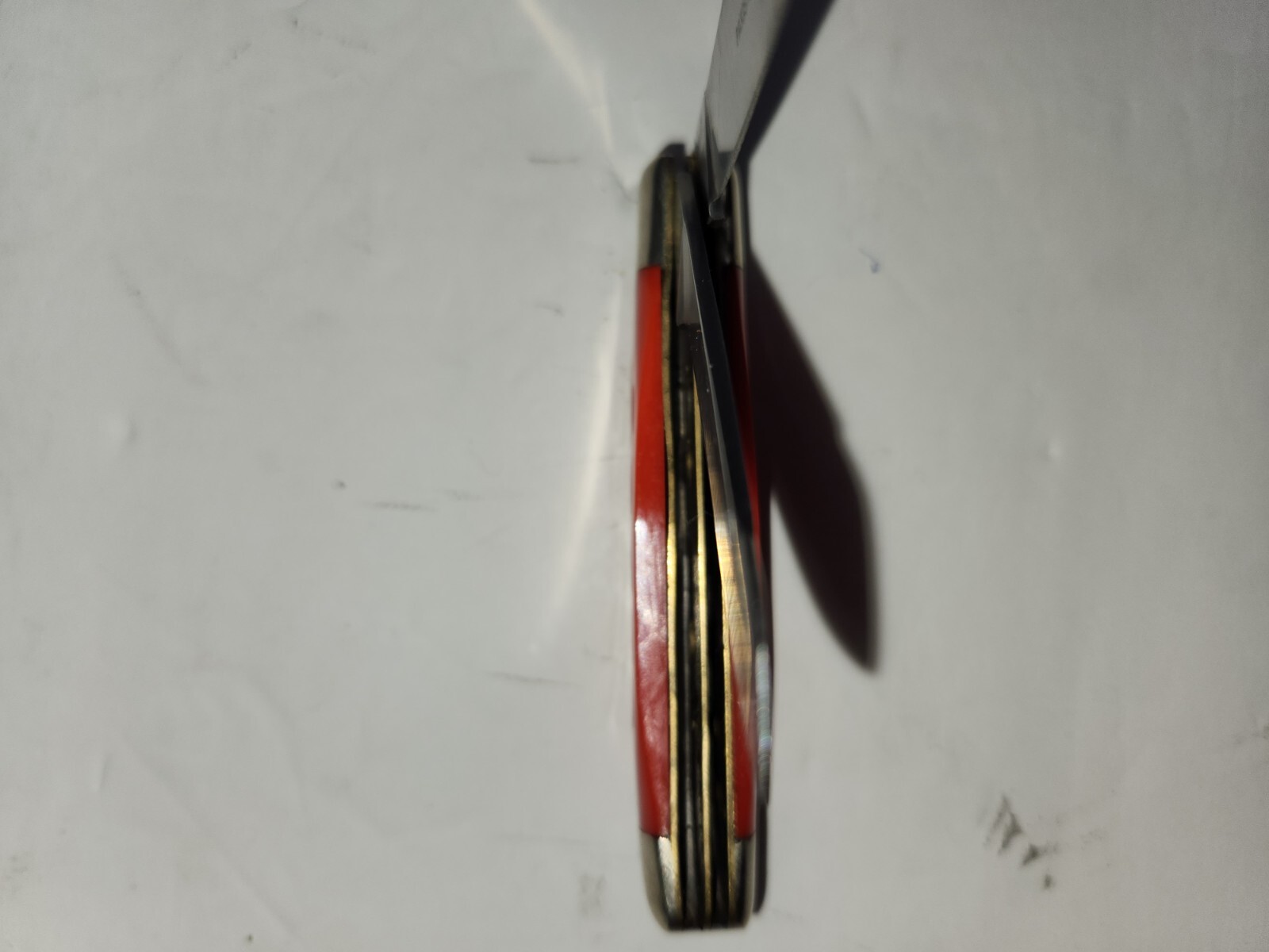TROUBLESOME CREEK Knife 2 Blade Red Handles