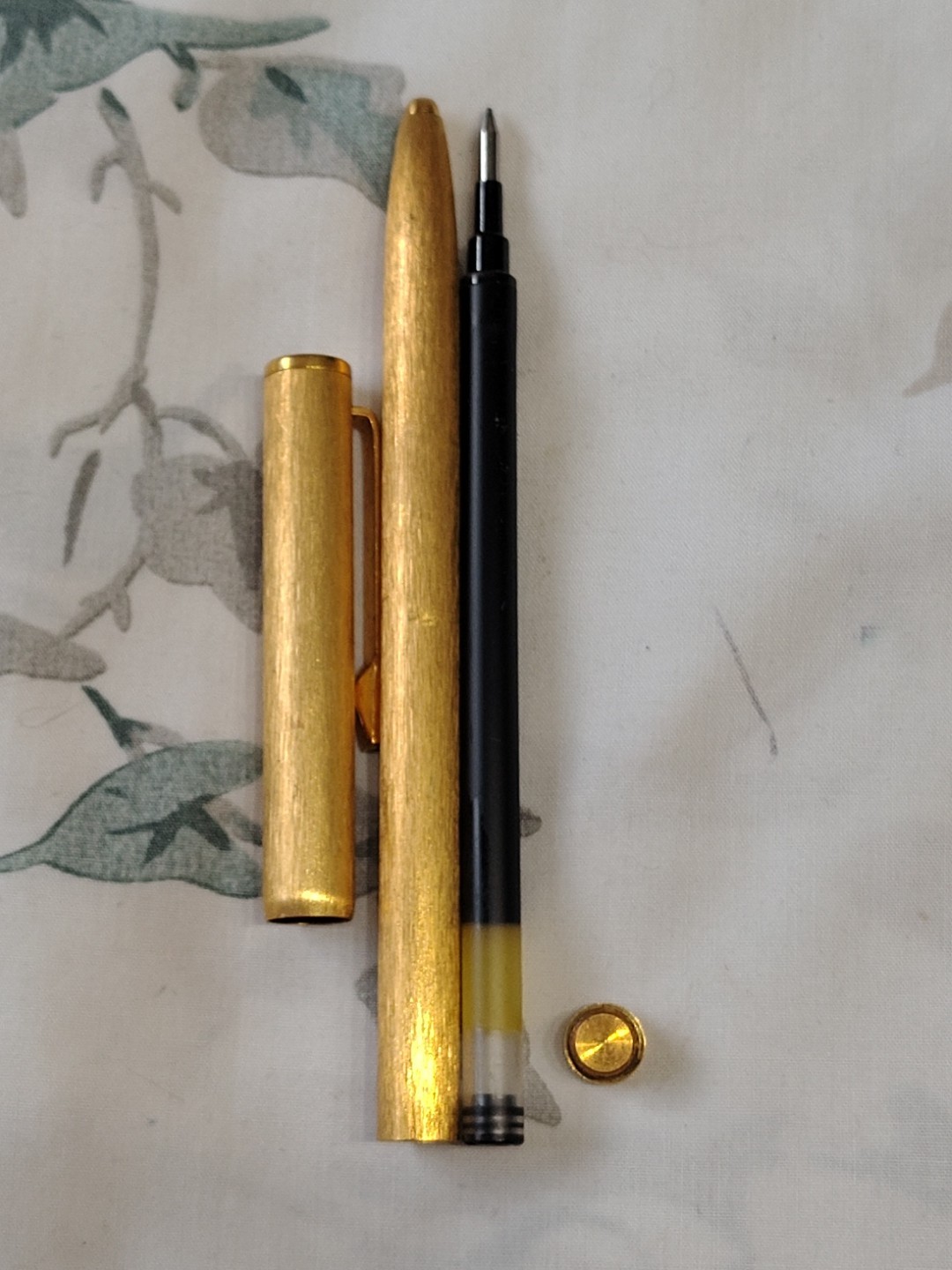 Dunhill Brushed Gold Filled Roller Ball Pen Made In England