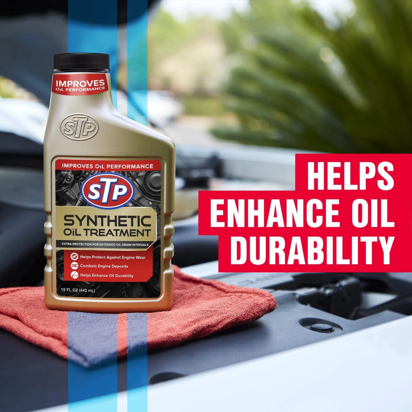 STP Synthetic Oil Treatment Engine Oil Additive, 15 fl oz