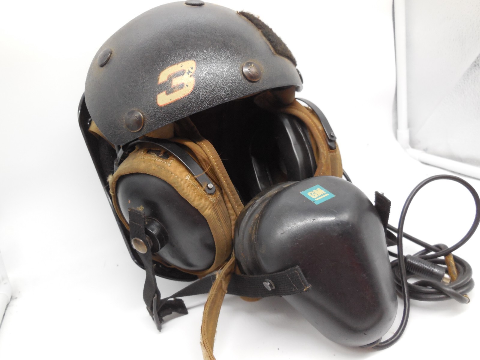 DH2 Vtg Military Impact Resistant Flight Deck Crewman’s Helmet Nascar Racing 7