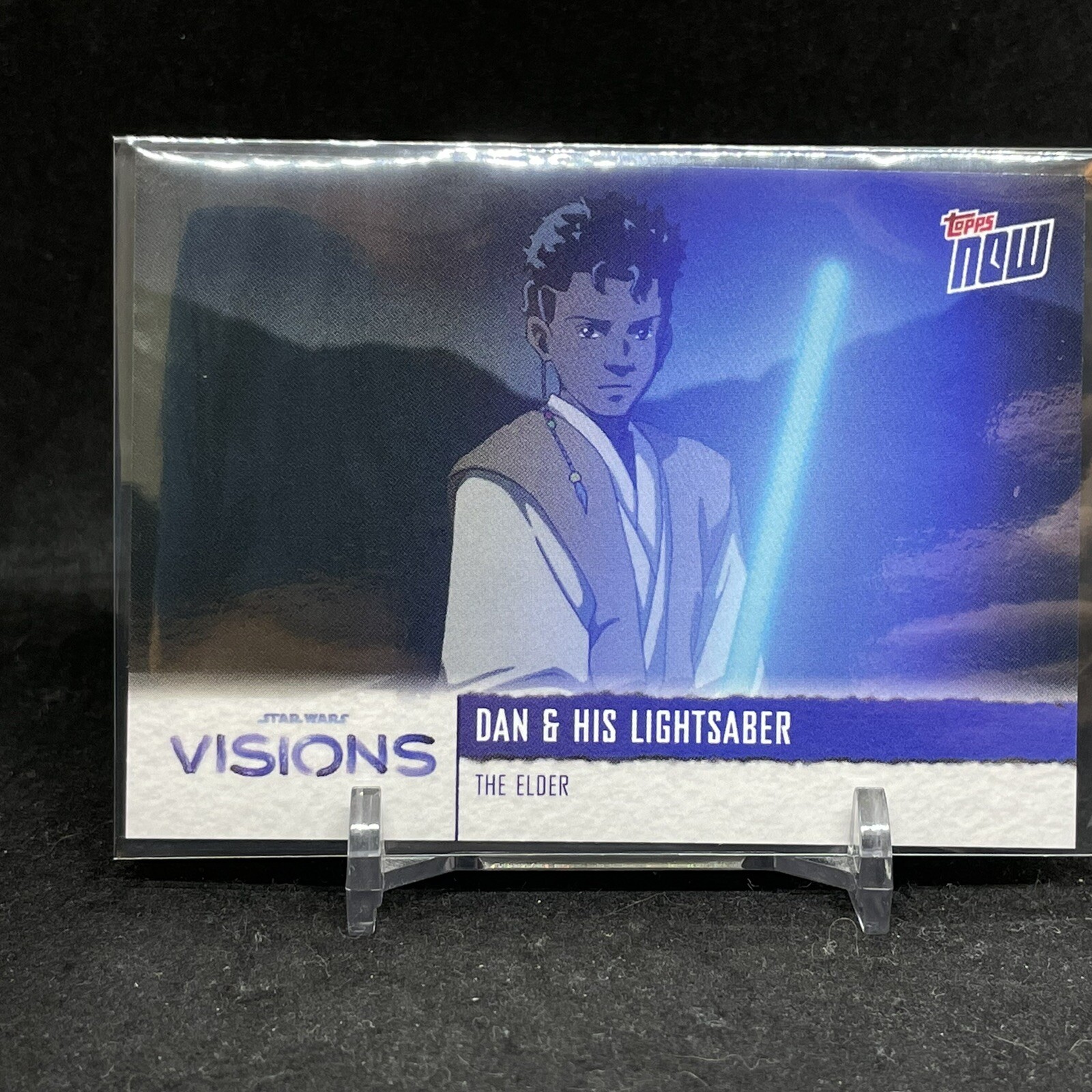 2021 Topps Now Star Wars Visions DAN & HIS LIGHTSABER The Elder SP PR: 539