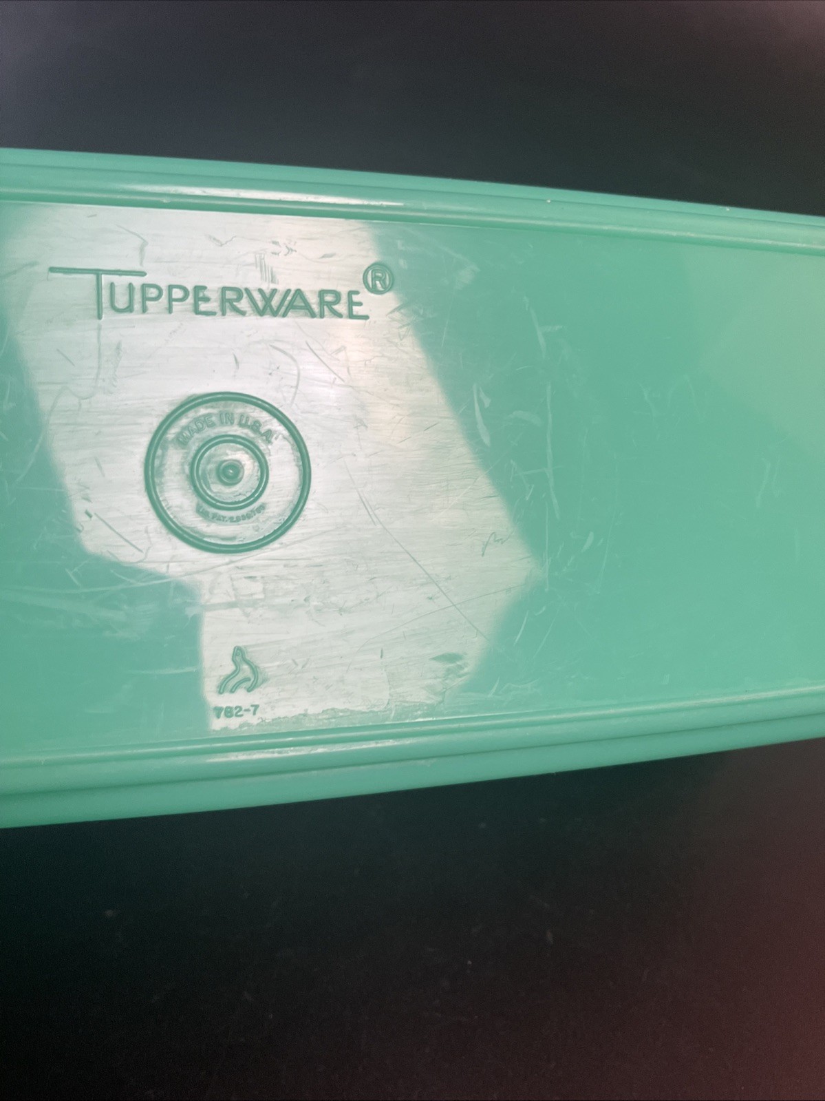 3 Pc Vtg Green Tupperware Easy Crisp Celery Crisper Vegetable Keeper #782 EUC