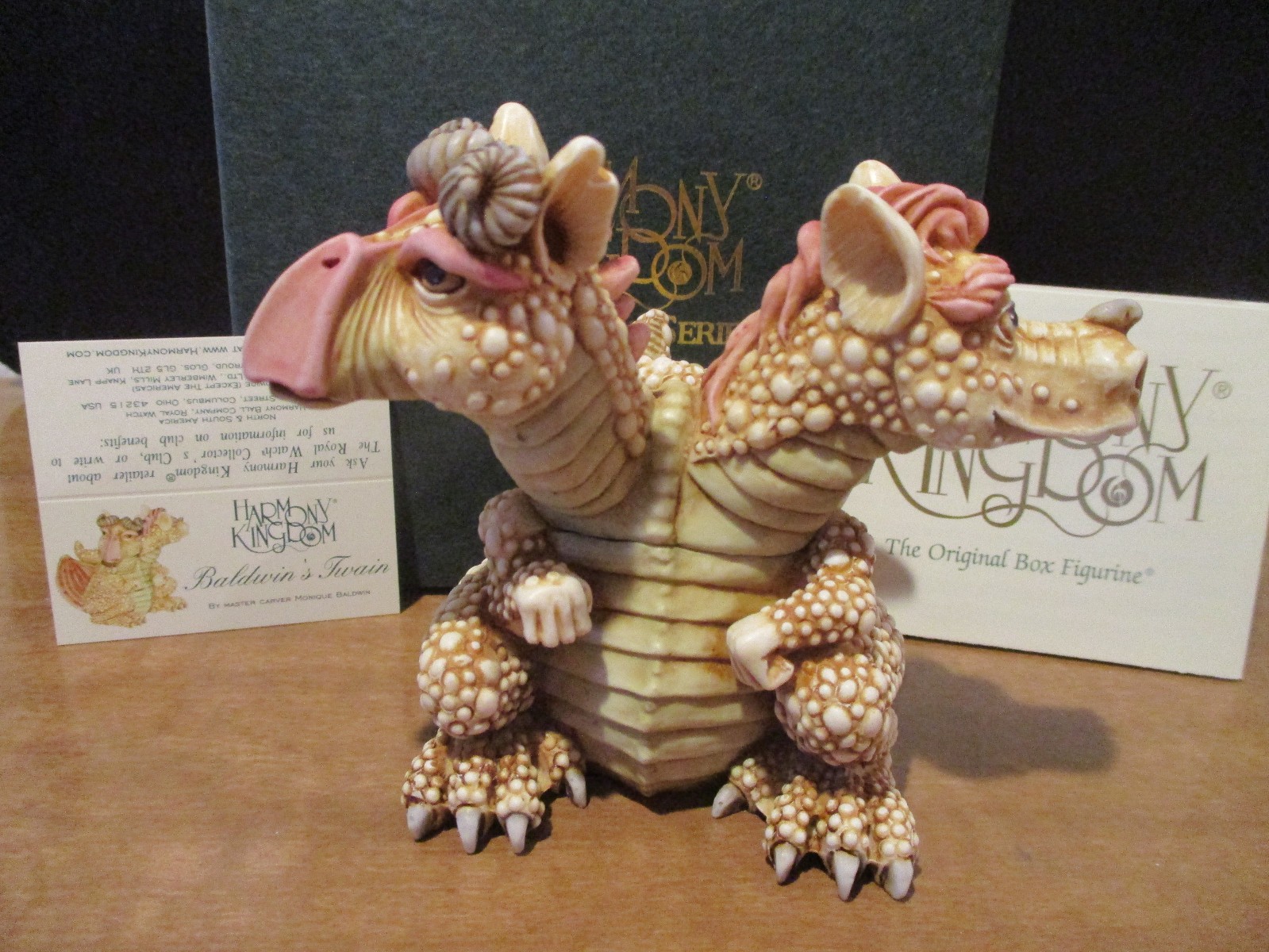 Harmony Kingdom Baldwin’s Twain Signature Series UK Made Box Figurine Sgn