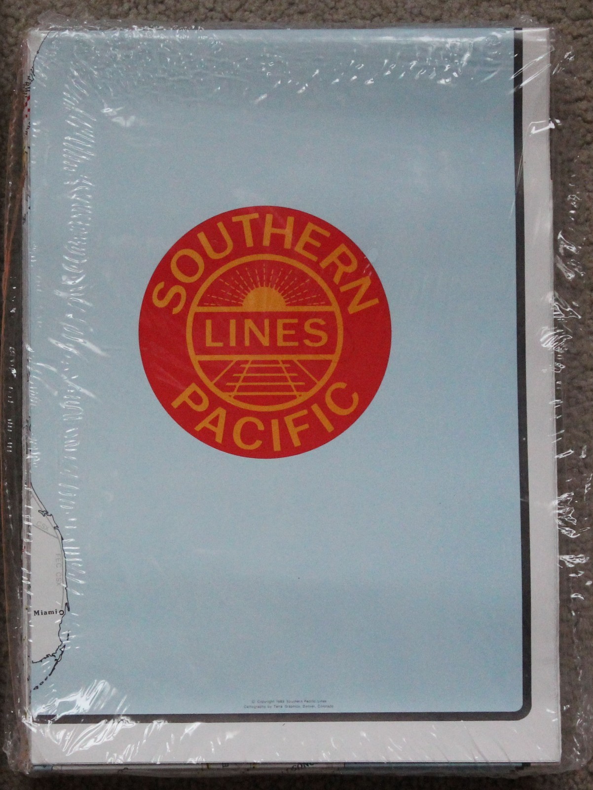 Southern Pacific Final System Map Issued 1995 NEW OLD STOCK