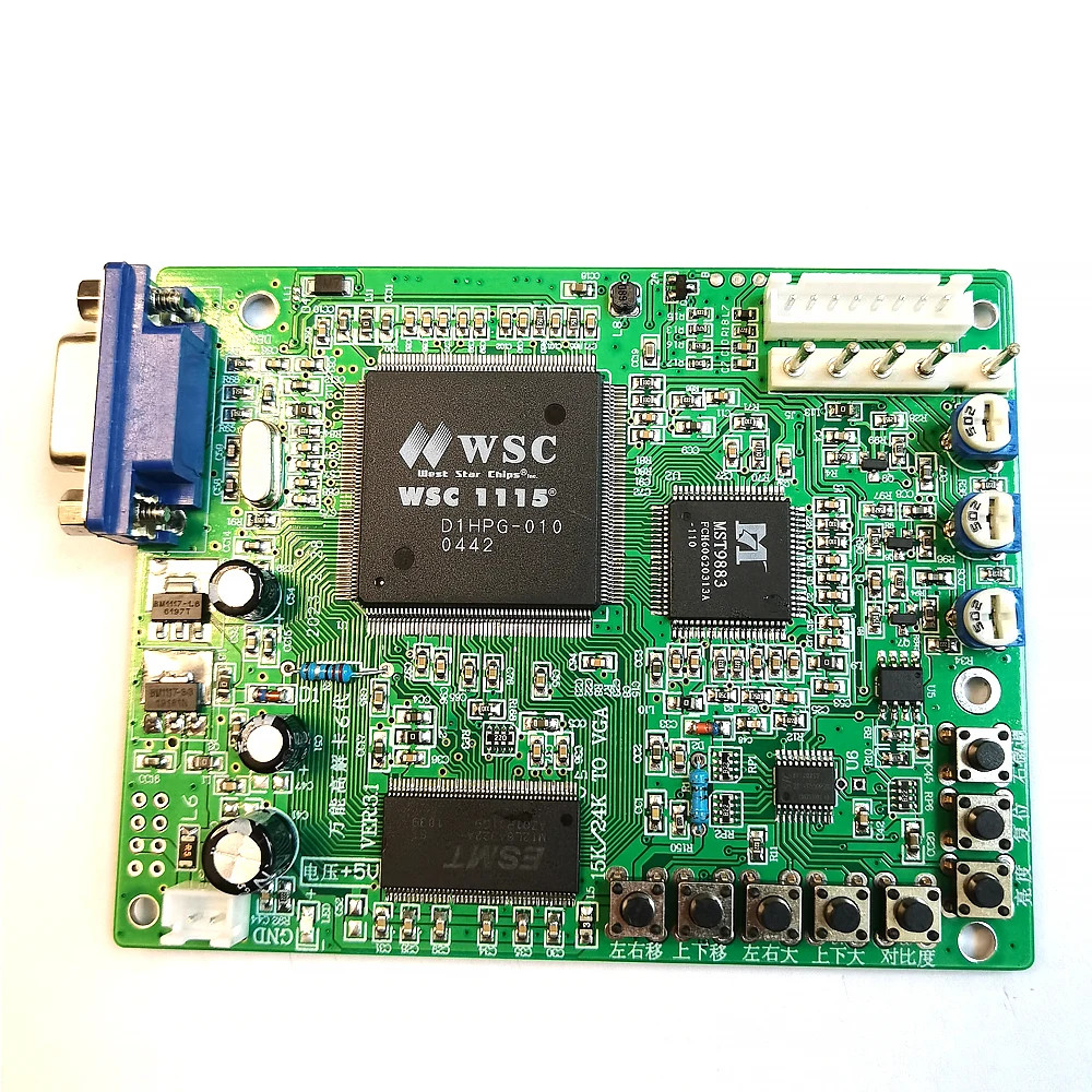 Arcade Game RGB CGA EGA to VGA HD Game Video Converter Output Board 5V 15K/24K