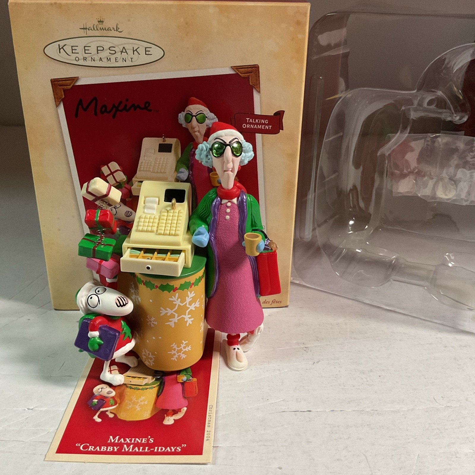 Hallmark 2004 Keepsake Ornament Maxine’s Crabby Mall-idays Talking