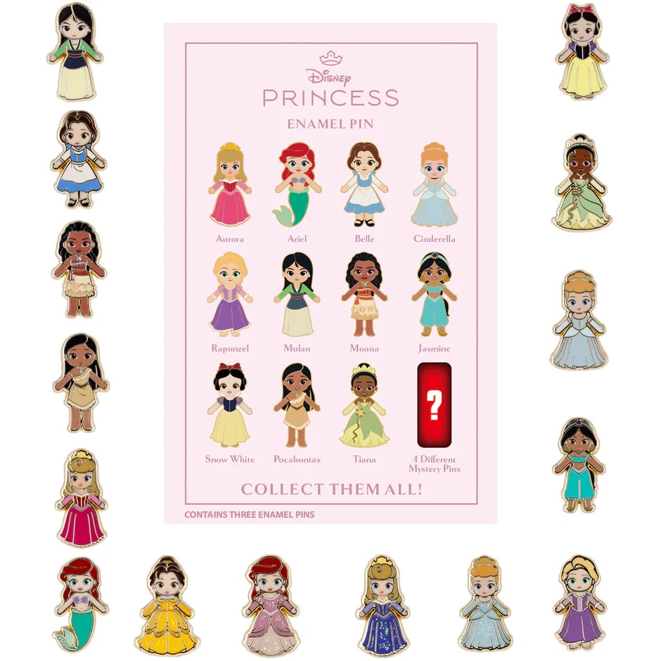 UNOPENED BOX – Disney Princess Dolls Micro Mystery Pin – PALM – NEW LE 1000/250