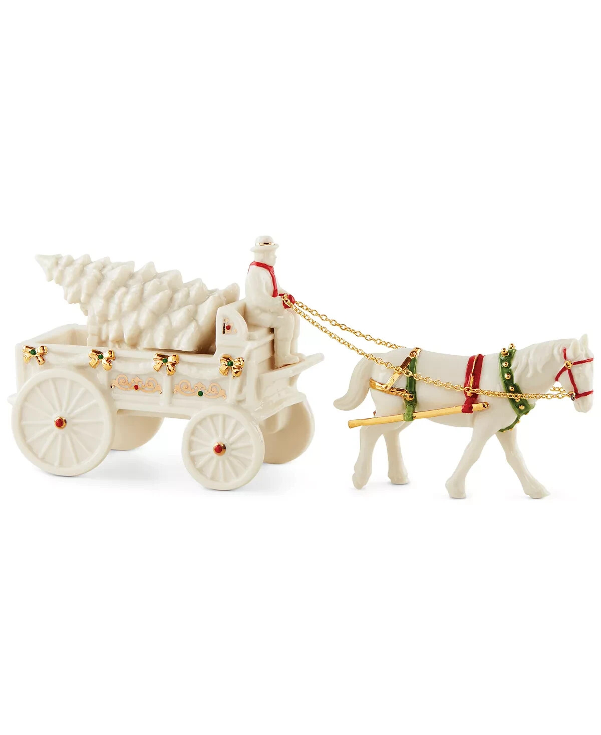 Lenox Mistletoe Park Farm Wagon Figurine 2023 New in Box!!!!