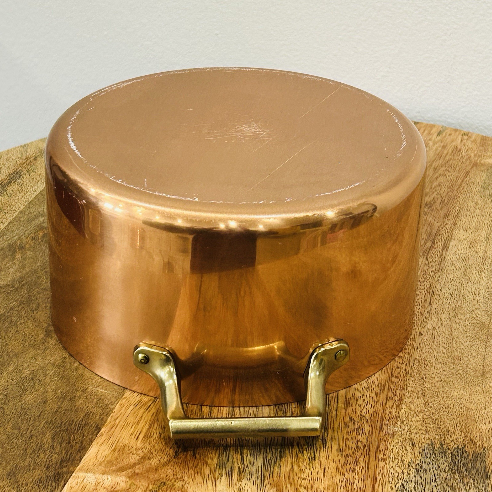 Paul Revere Limited 1801 3Qt Copper Stainless Brass Stock Pot Dutch Oven NOS