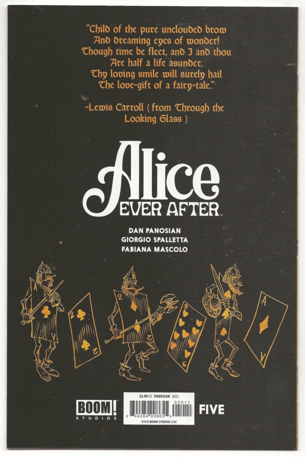 Boom Studios ALICE EVER AFTER #5 first printing Cover A
