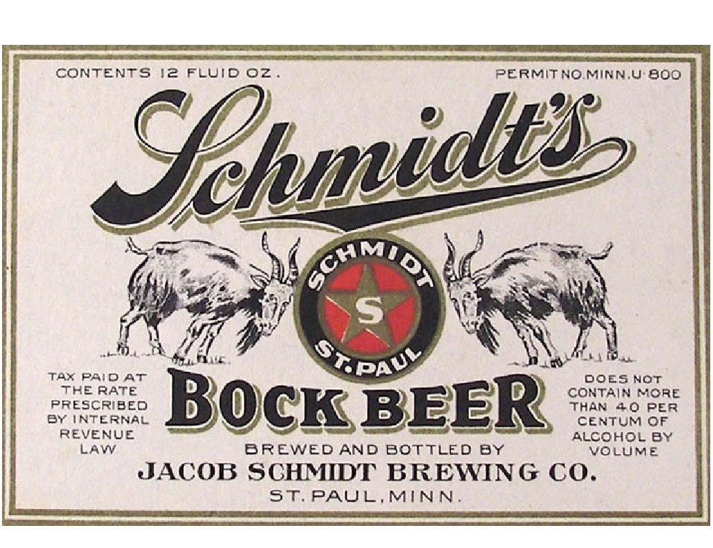 Schmidt’s Bock Beer Label Refrigerator / Tool Box Magnet