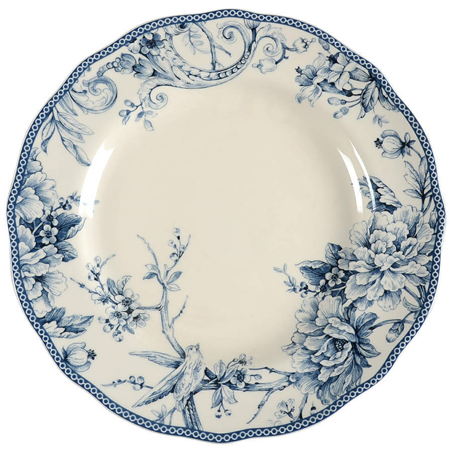 222 Fifth Adelaide Blue and White Dinner Plate 10520231